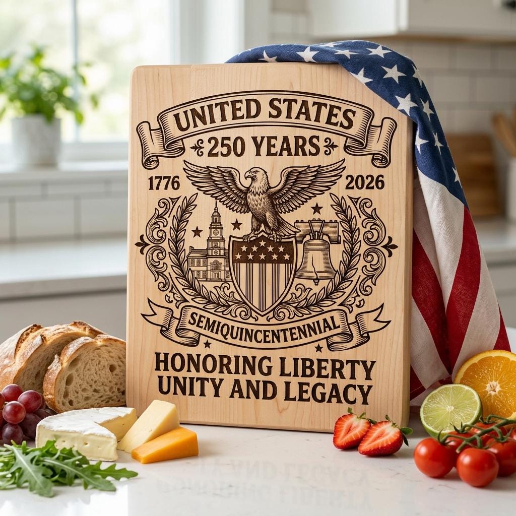 250th Anniversary Patriotic Engraving Designs, USA Board Art Set of 20