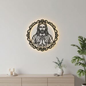 Christian Laser File Bundle, Praying Hands Wall Art, Faith Decor, Religious Designs