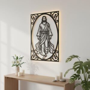 Christian Wall Art Laser File Bundle, Faith Silhouette, 7 Designs Download