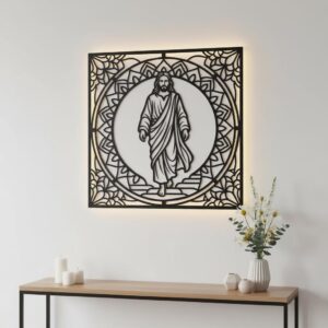 Christian Wall Art Laser File Bundle, Faith Silhouette, 7 Designs Download