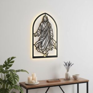 Christian Wall Art Laser File Bundle, Faith Silhouette, 7 Designs Download