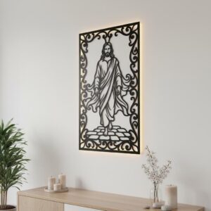 Christian Wall Art Laser File Bundle, Faith Silhouette, 7 Designs Download