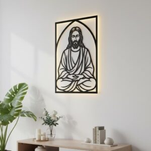 Christian Wall Art Laser File Bundle, Religious Home Decor, Meditation Faith Set