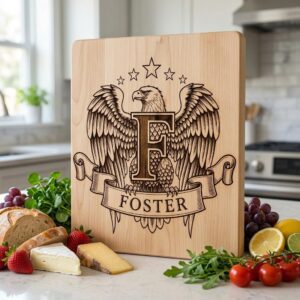 Eagle Crest Monogram Bundle, Heraldic Alphabet, Custom Family Name Art, Engraving File