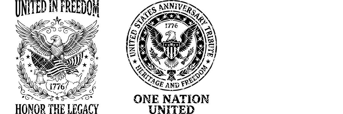 Eagle Flag Laurel Laser Engraving Design, 250th US Anniversary, Chopping Board