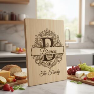 Family Crest Engraving File for Custom Name Board, Alphabet Monogram Bundle, Royal Acanthus Style