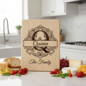 Family Crest Engraving File for Custom Name Board, Alphabet Monogram Bundle, Royal Acanthus Style