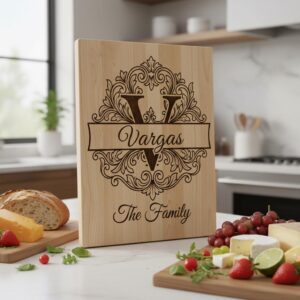 Family Crest Engraving File for Custom Name Board, Alphabet Monogram Bundle, Royal Acanthus Style