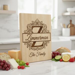 Family Crest Engraving File for Custom Name Board, Alphabet Monogram Bundle, Royal Acanthus Style