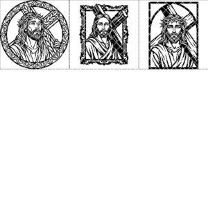 Jesus Carrying Cross Wall Art, Christian Laser File, CNC Design Bundle for Home Decor