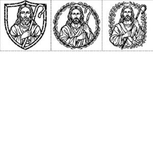Jesus Shepherd Wall Art Bundle, Christian Laser File, Faith Home Decor Download