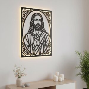 Jesus Wall Art Digital File, Christian Praying Hands Bundle, Faith Decor Set