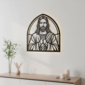 Jesus Wall Art Digital File, Christian Praying Hands Bundle, Faith Decor Set