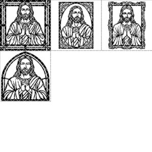 Jesus Wall Art Digital File, Christian Praying Hands Bundle, Faith Decor Set