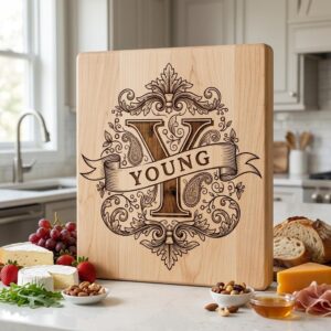Monogram Bundle, Ornate Family Crest Engraving Designs, Custom Alphabet for Boards