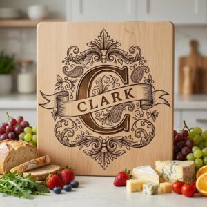 Monogram Bundle, Ornate Family Crest Engraving Designs, Custom Alphabet for Boards