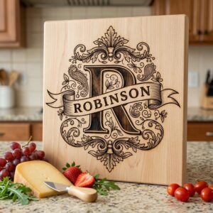 Monogram Bundle, Ornate Family Crest Engraving Designs, Custom Alphabet for Boards