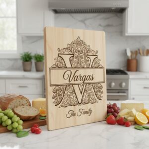 Mushroom Monogram Engraving Design, Custom Family Crest Botanical Alphabet Bundle