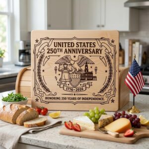 Patriotic Americana Engraving Designs for USA 250th, Laser File for Boards