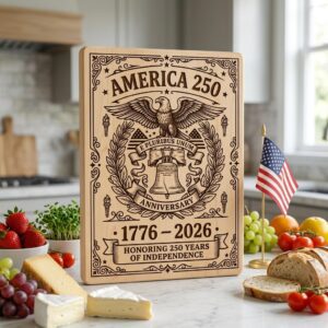 Patriotic Americana Engraving Designs for USA 250th, Laser File for Boards