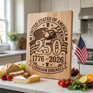 Patriotic Eagle 250th Anniversary Emblem Bundle, Laser Engraving for Boards