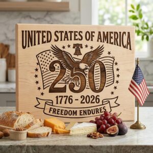 Patriotic Eagle 250th Anniversary Emblem Bundle, Laser Engraving for Boards