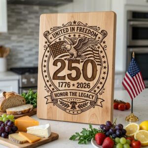 Patriotic Eagle 250th Anniversary Emblem Bundle, Laser Engraving for Boards