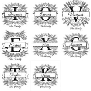 Personalized Chopping Board File, Italian Monogram Kitchen Bundle, Pasta Wheat Design