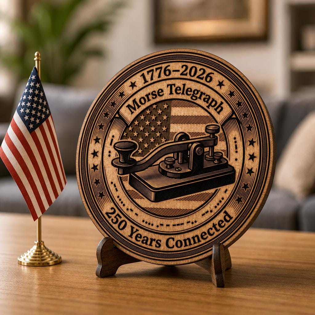 Lot de gravure laser pour le 250e anniversaire, plaque en bois patriotique américaine – Image 8