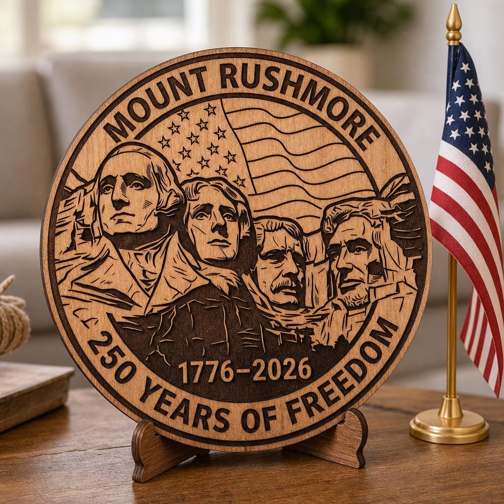 Motifs de gravure patrimoniaux américains pour le 250e anniversaire, CNC patriotique pour plaques – Image 8