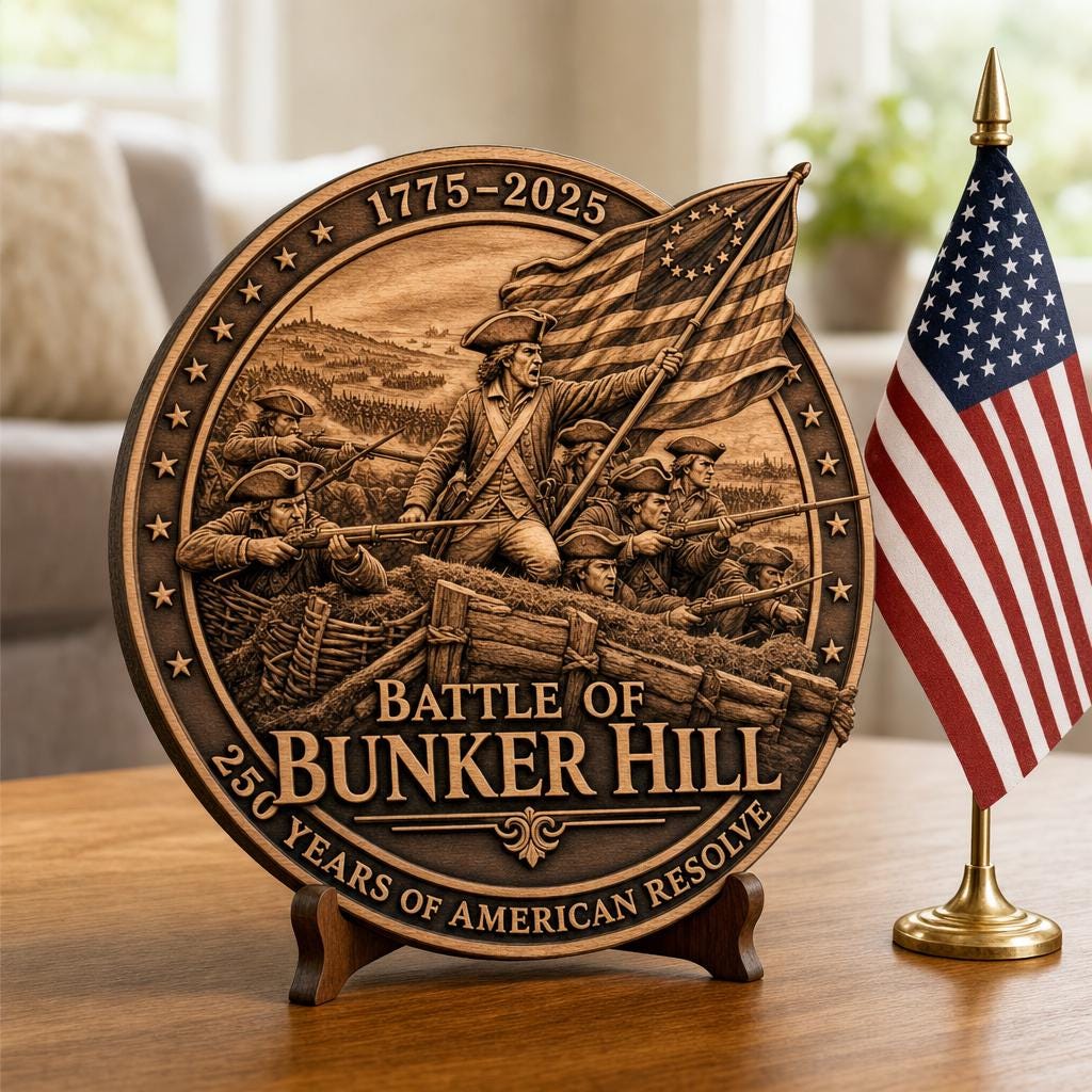 3D-Illusions-Laserdesign, 1776-USA-Jubiläum, patriotische Holztafelgravur – Bild 6