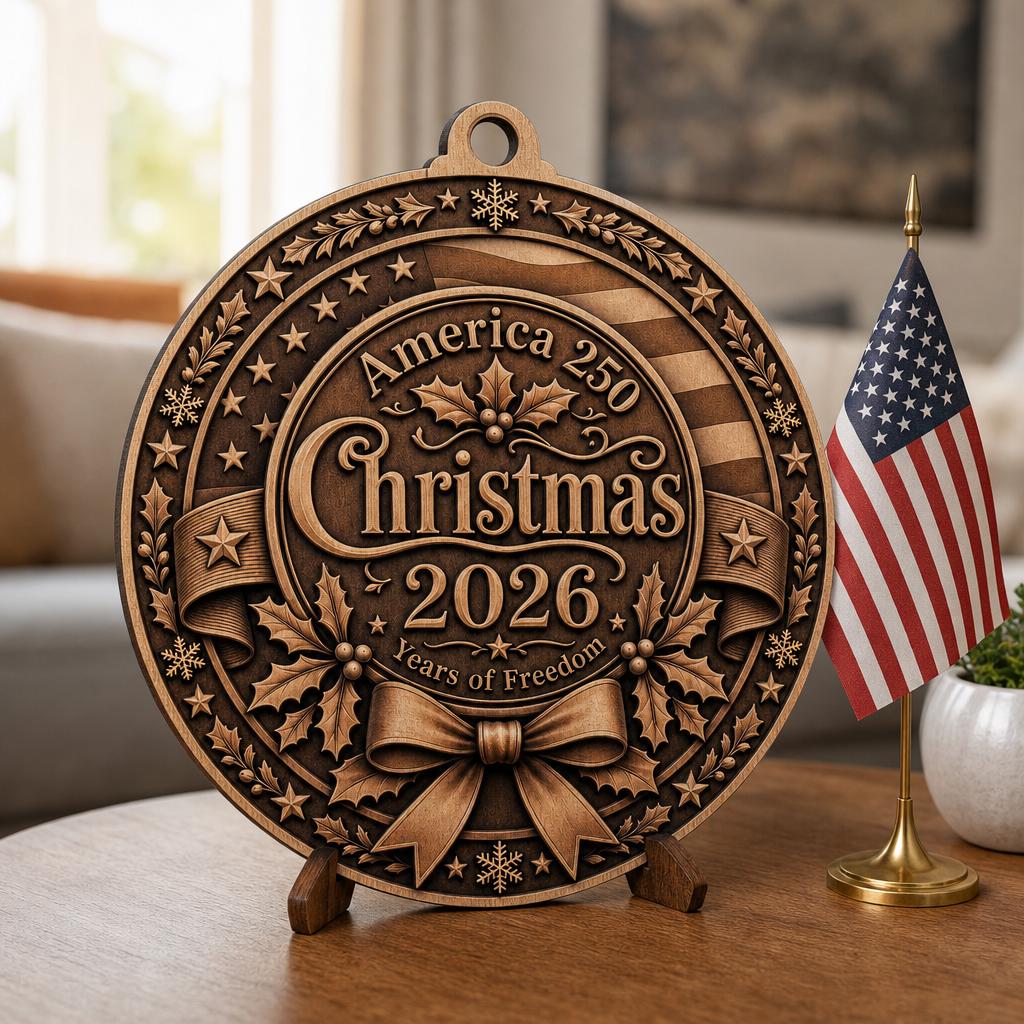 3D-Illusions-Lasergravurdatei, patriotisches Holzschild-Geschenk zum 250. Jubiläum Amerikas – Bild 5
