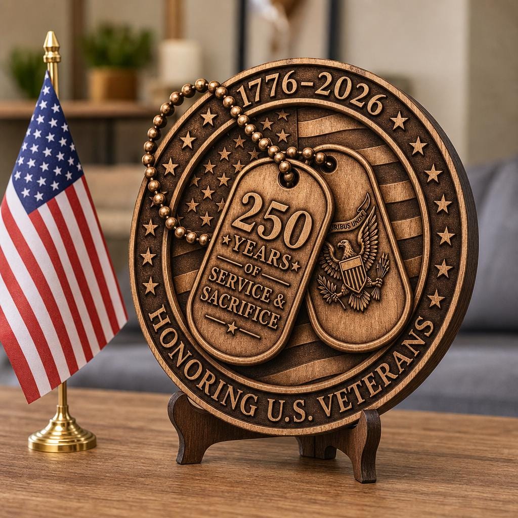 3D-Illusions-Lasergravurdatei, patriotisches Holzschild-Geschenk zum 250. Jubiläum Amerikas – Bild 8