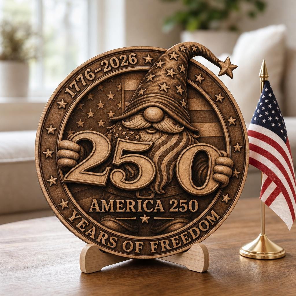 3D-Illusions-Lasergravurdatei, patriotisches Holzschild-Geschenk zum 250. Jubiläum Amerikas – Bild 9