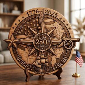 3D Illusion Laser PNG Bundle, Patriotic USA 250 Anniversary Wood Sign Art