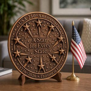 3D Illusion Laser PNG Bundle, Patriotic USA 250 Anniversary Wood Sign Art