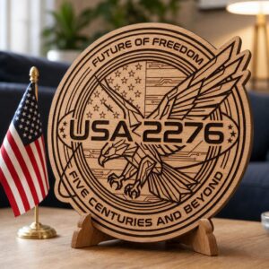 America 250 Anniversary Laser Engraving Bundle, Futuristic Wooden Sign Designs