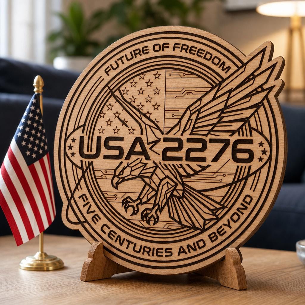 America 250 Anniversary Laser Engraving Bundle, Futuristic Wooden Sign Designs