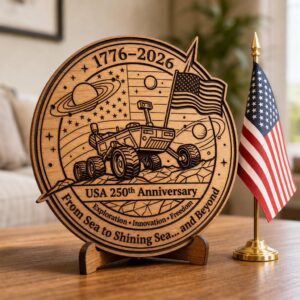 America 250 Anniversary Laser Engraving Bundle, Futuristic Wooden Sign Designs