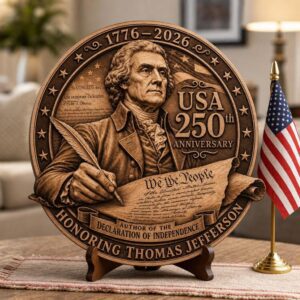 Laser Engraving File, 3D Illusion Founding Fathers, Patriotic Wood Plaque Bundle