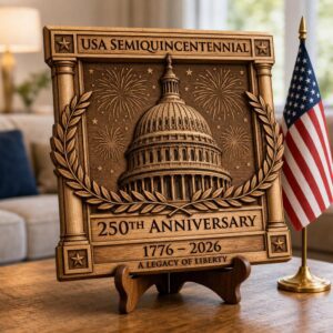 Laser Engraving File, USA Anniversary 3D Illusion, Patriotic Landmark PNG Bundle