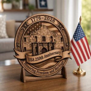 Laser Engraving File, USA Anniversary 3D Illusion, Patriotic Landmark PNG Bundle