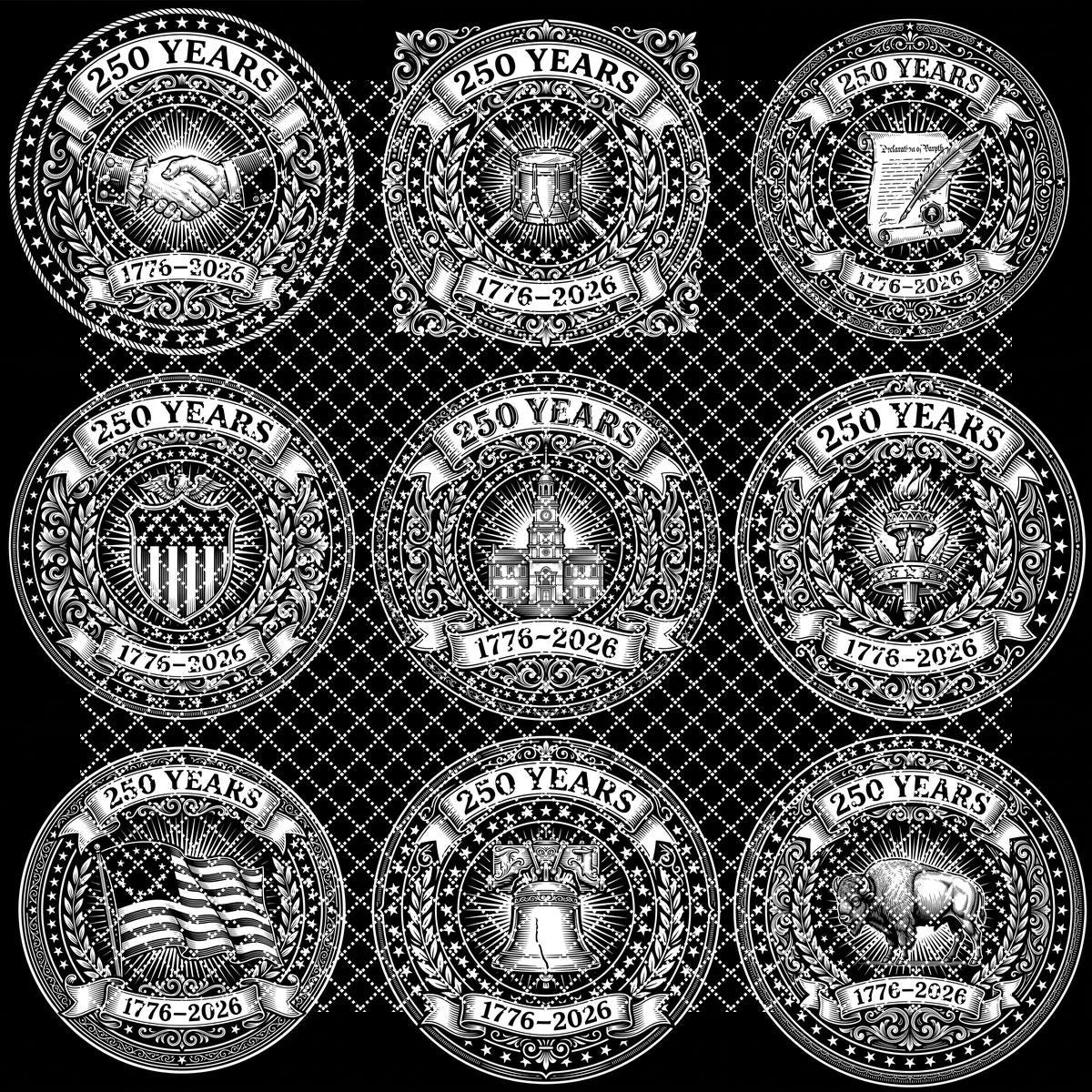 Conceptions de sous-verres en ardoise patriotiques, lot de fichiers de gravure pour le 250e anniversaire de l’Amérique – Image 10
