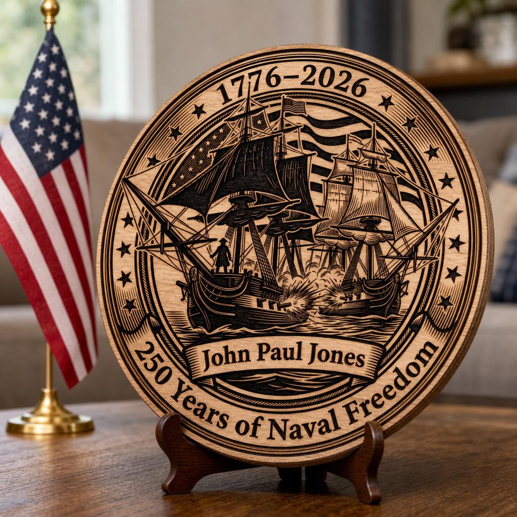 Pacchetto di incisioni sulla Guerra d’Indipendenza, design di cartello in legno patriottico per il 250º anniversario degli USA - immagine 10