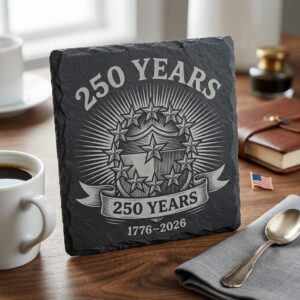 USA 250 Anniversary Coaster PNG, Patriotic Laser Engraving, 1776 2026 Gift