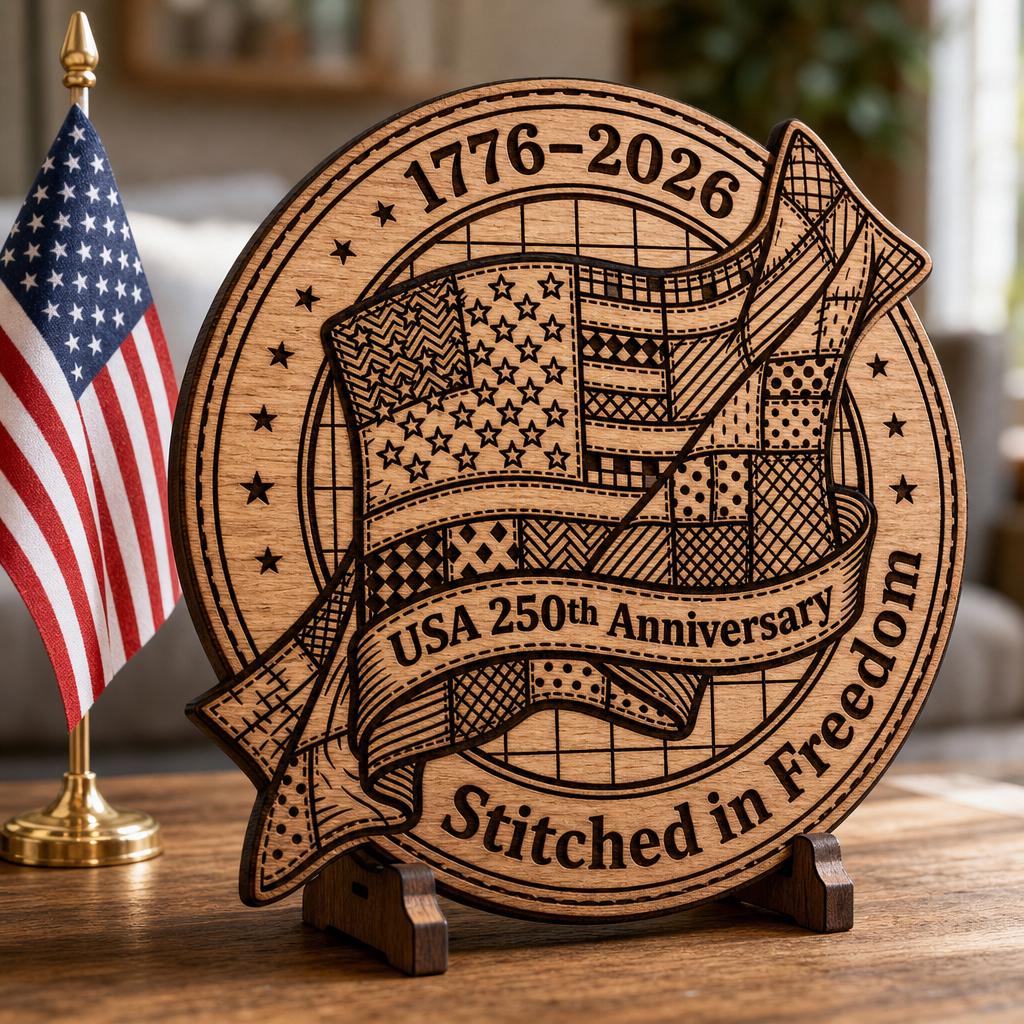 USA 250 Anniversary Patriotic Bundle, Laser Engraving Wood Design, E Pluribus Unum