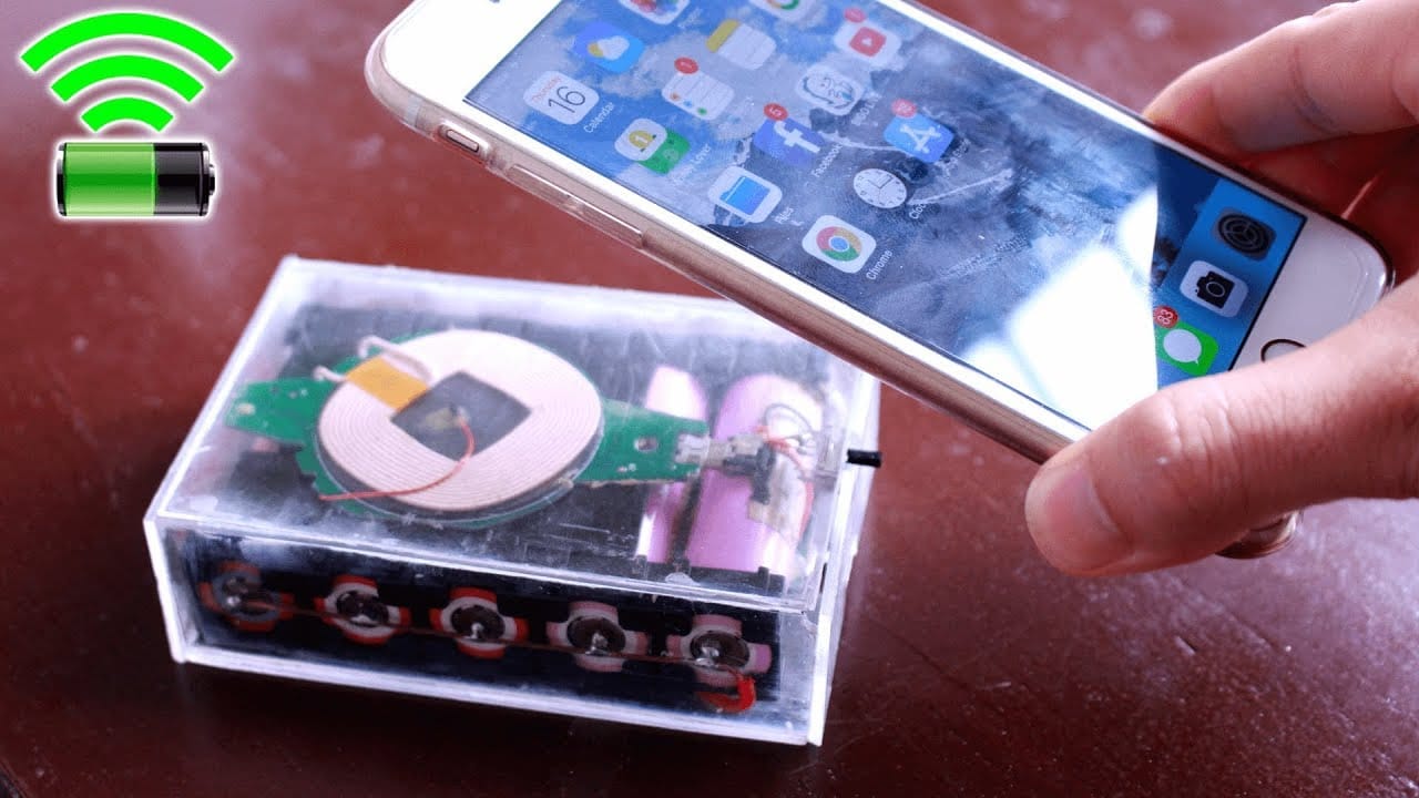 How to make Simple Wireless Power Bank charger Circuit Diagram