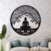 Buddha Meditation Wall Art, Laser Cut File, Wall