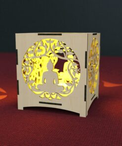 Candle Holder Buddha Lotus Laser Cut Tea light