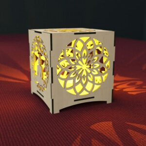 Candle Holder Buddha Lotus Laser Cut Tea light